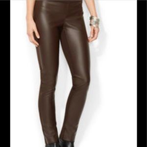 Lauren Ralph Lauren Chianti Faux Leather Pants NWT